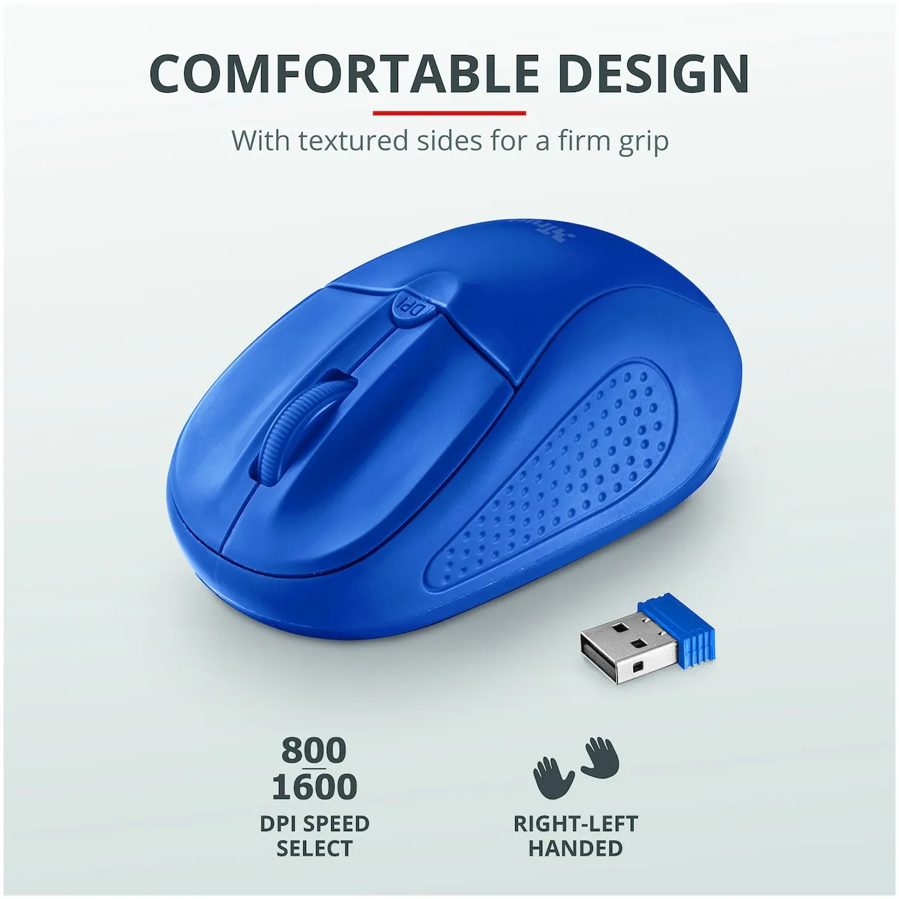 Trust Primo Wireless Mouse Blauw