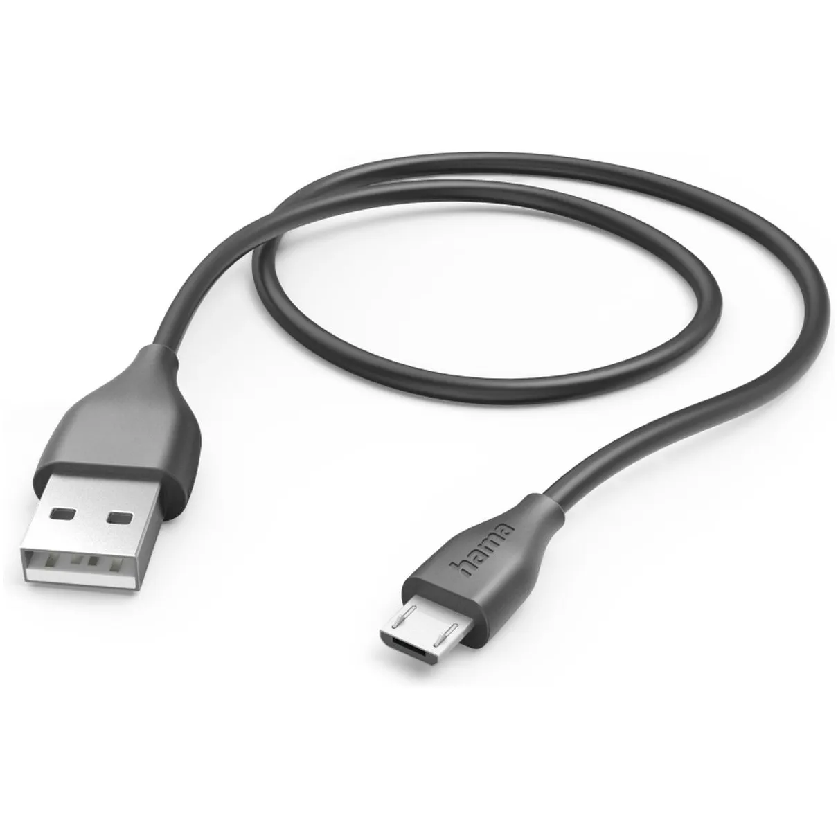 Hama USB-Kabel, USB-A naar Micro-USB, 1,5 m Zwart