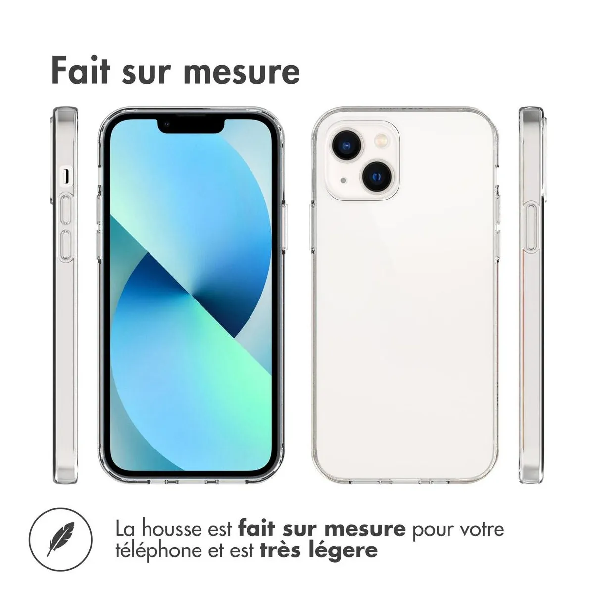 Accezz Clear Case voor Apple iPhone 13 Transparant