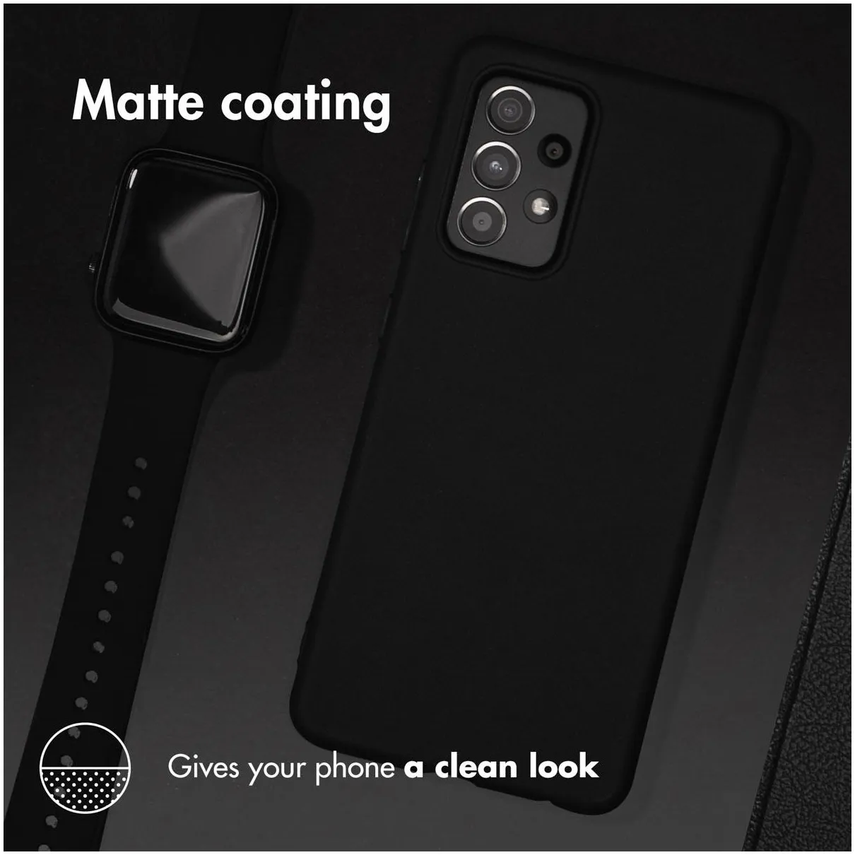 Accezz Color Case voor Samsung Galaxy A53 Zwart