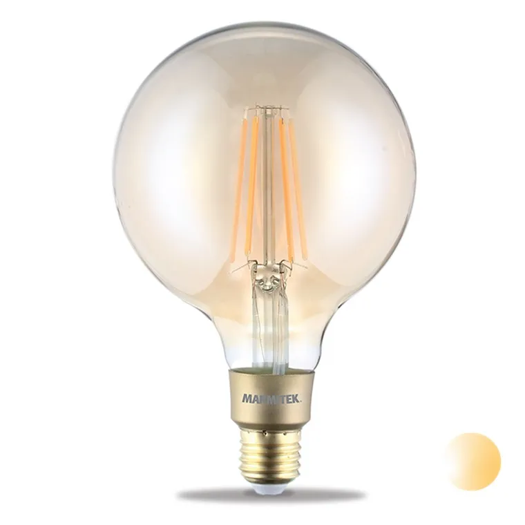 Marmitek GLOW XXLI - Smart Wi-Fi LED filament bulb XXL - E27 | 650 lumen | 6 W = 40 W Transparant