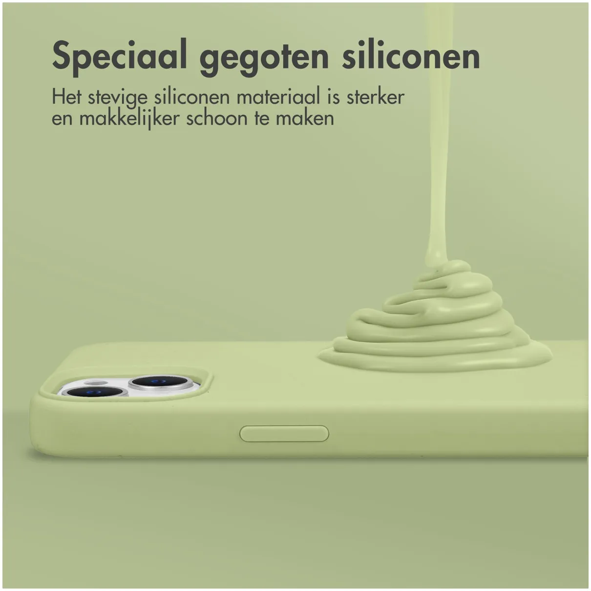 Accezz Liquid Silicone Backcover Samsung Galaxy Z Flip 5 Groen