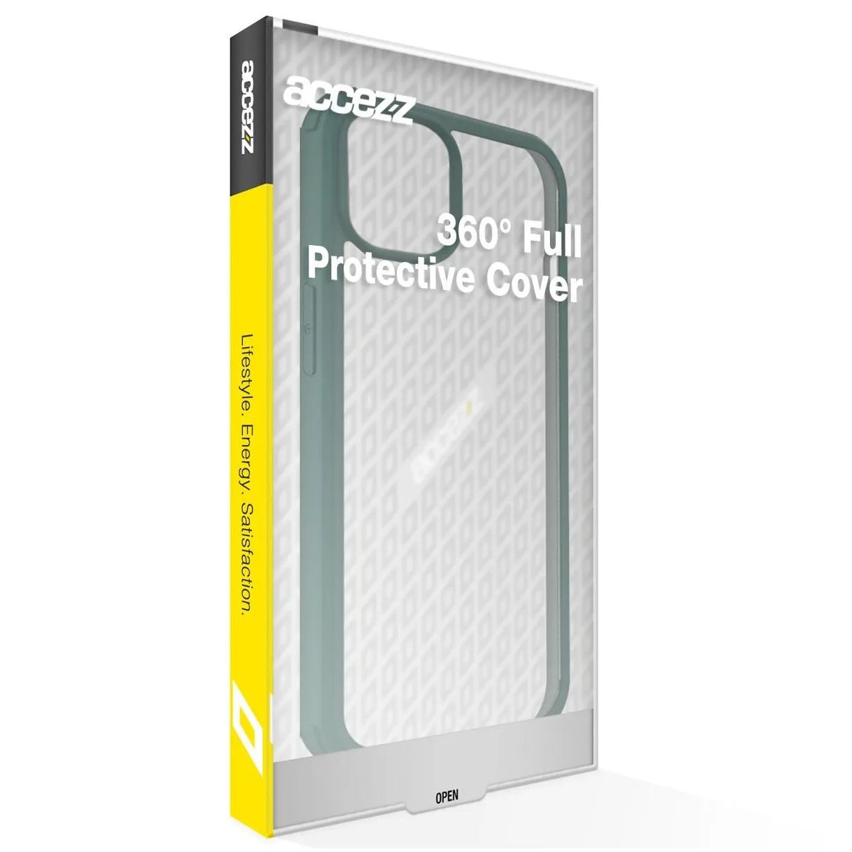 Accezz Full Protective Cover voor Apple iPhone 12 (Pro) Groen