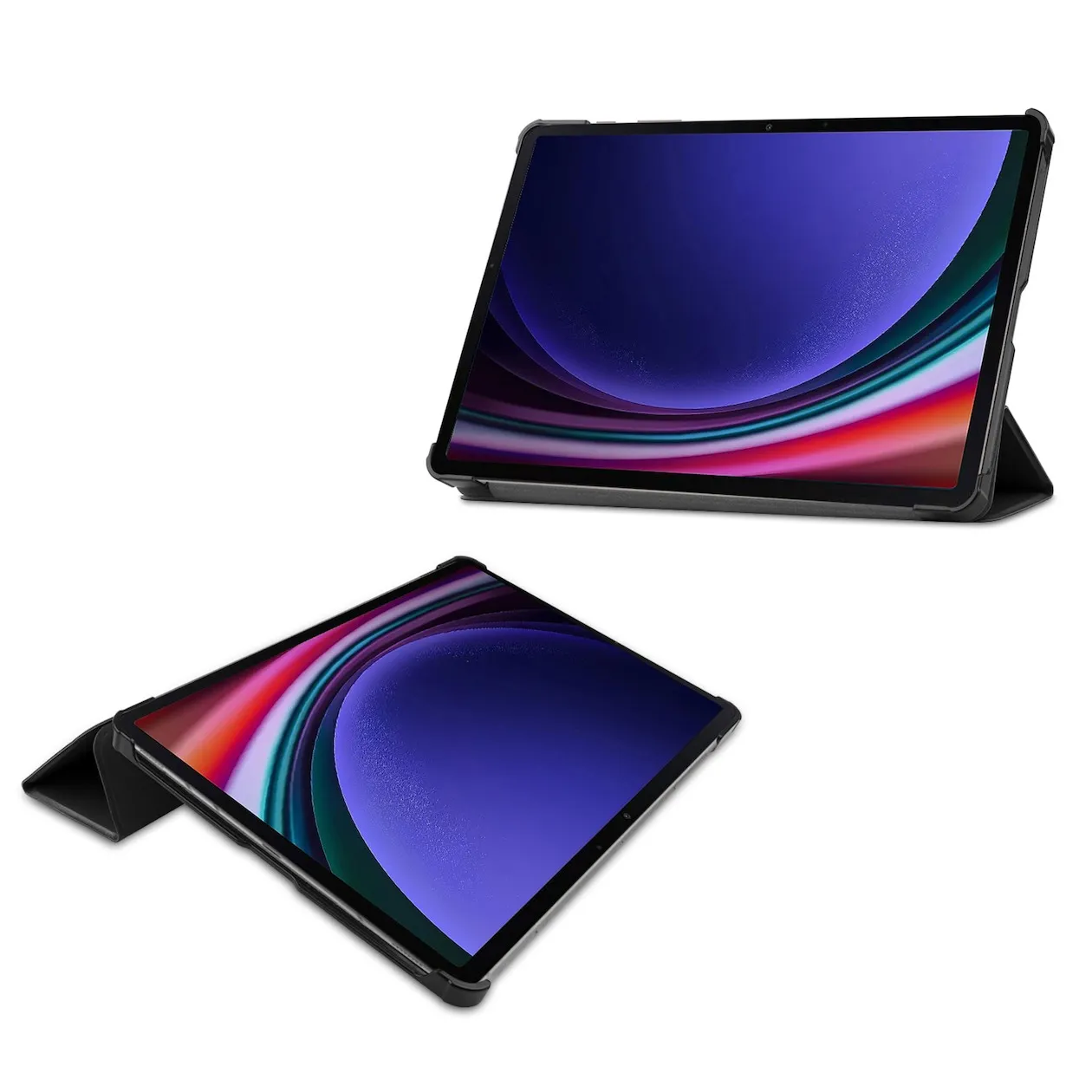 Accezz Trifold Bookcase Samsung Galaxy Tab S9 Zwart