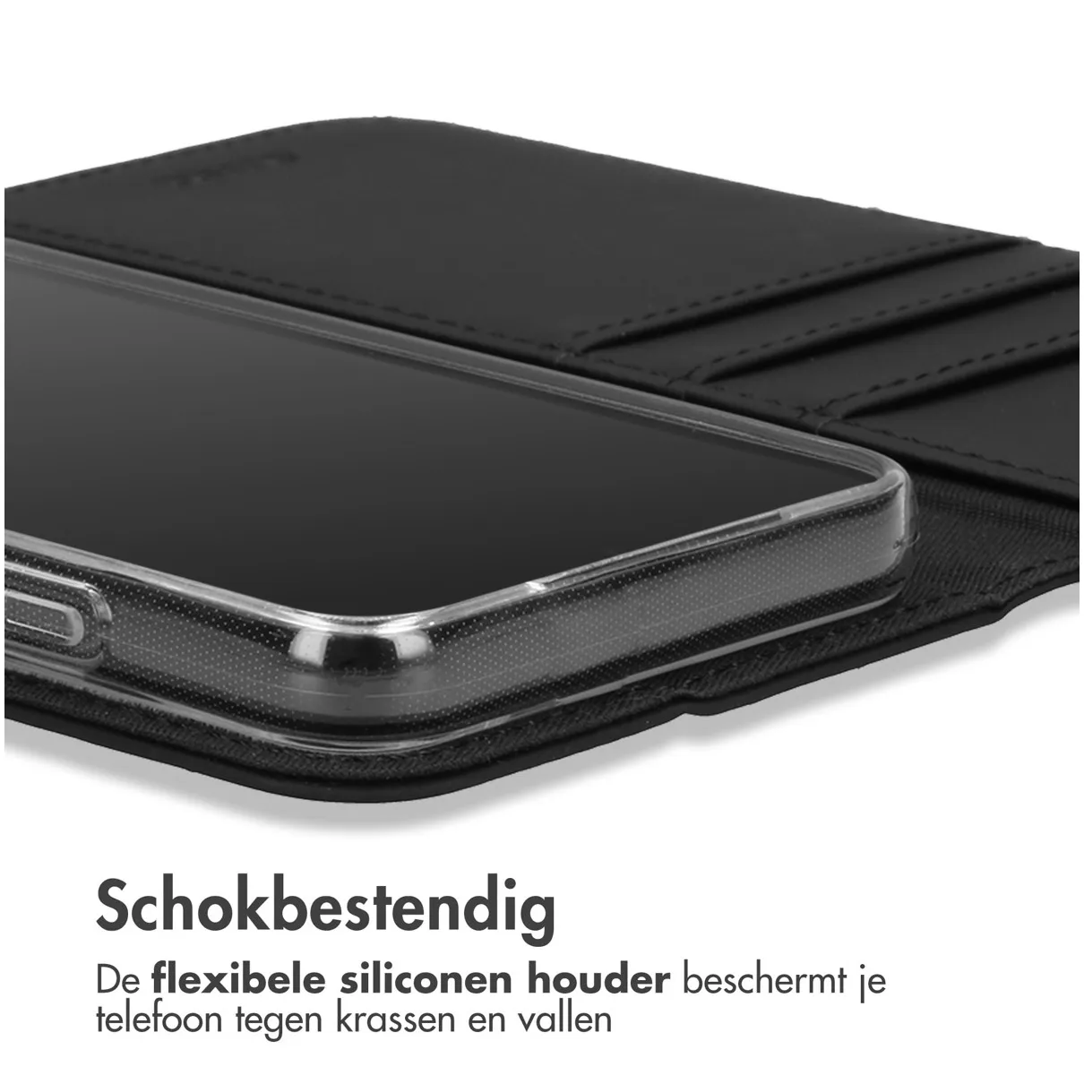 Accezz Wallet Softcase Bookcase Samsung Galaxy A55 Zwart