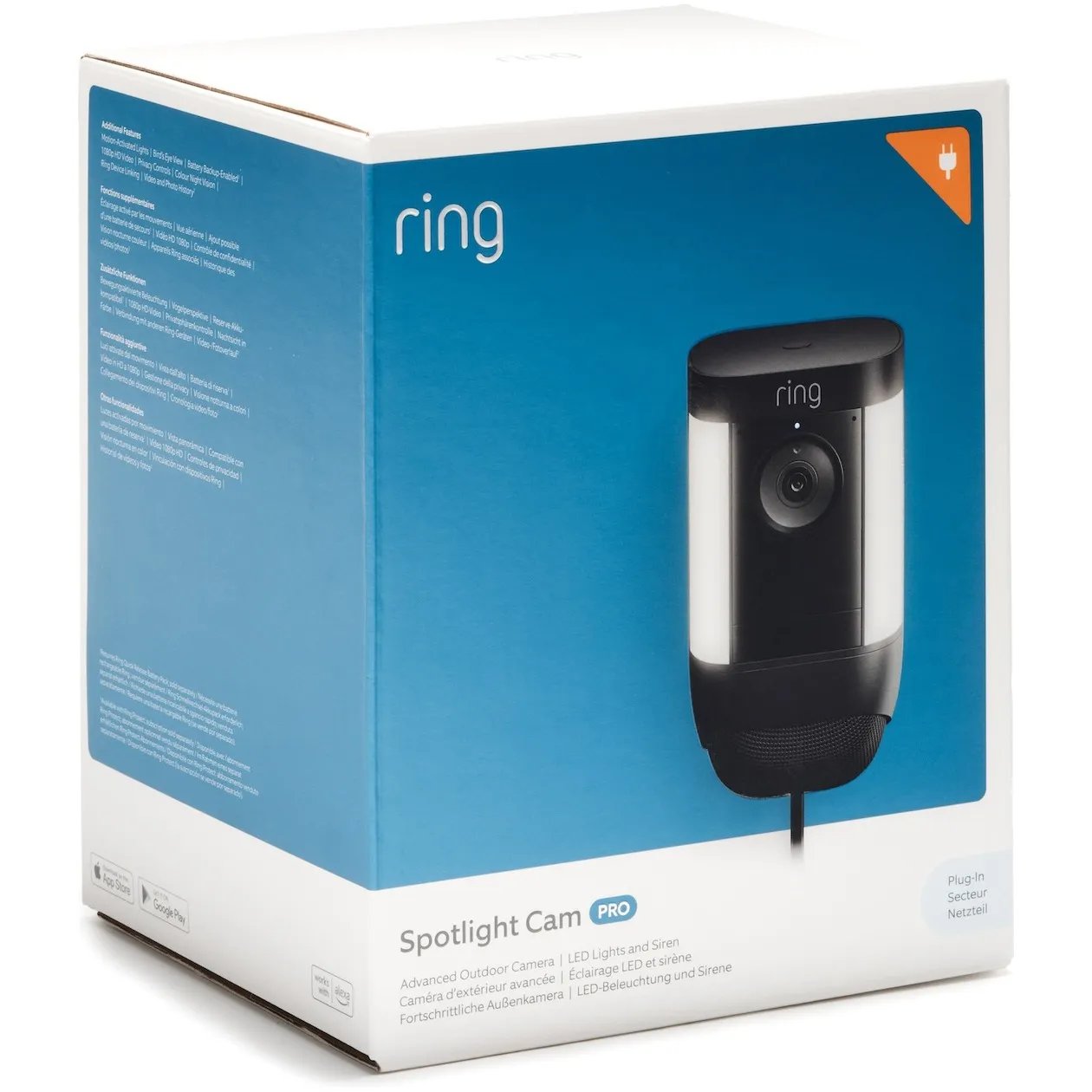 Ring Spotlight Cam Pro Plug-in EU Zwart