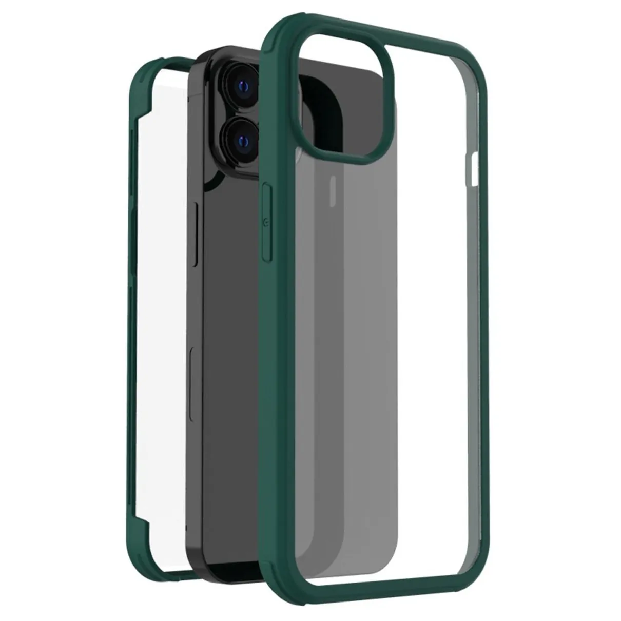 Accezz Full Protective Cover voor Apple iPhone 13 Pro Groen