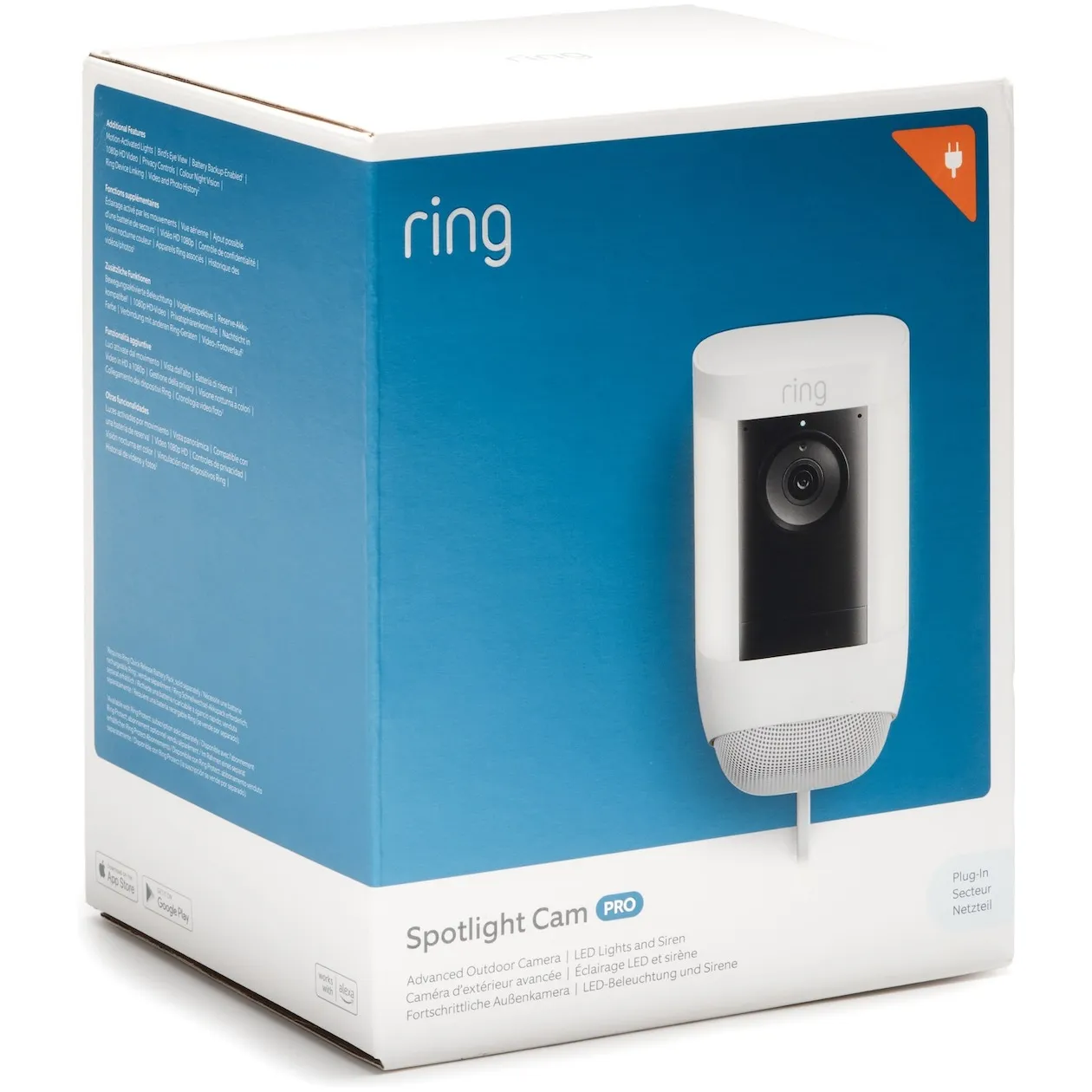 Ring Spotlight Cam Pro, Plug-in EU Wit