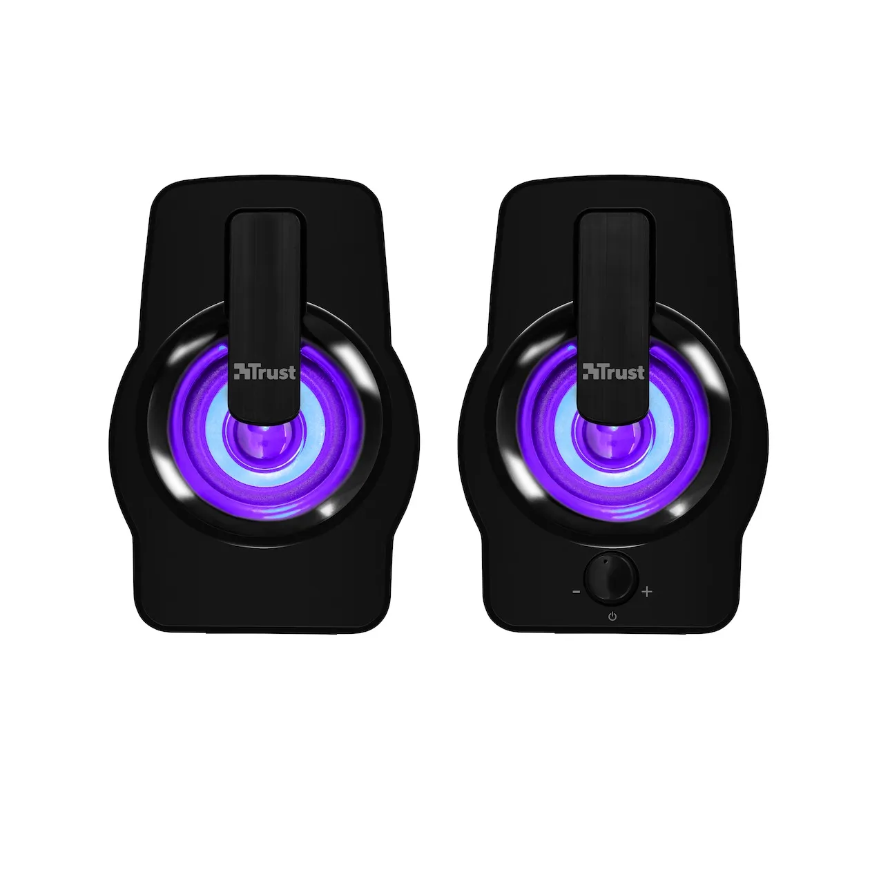 Trust Gemi Met RGB LED verlichte 2.0-luidsprekerset Zwart