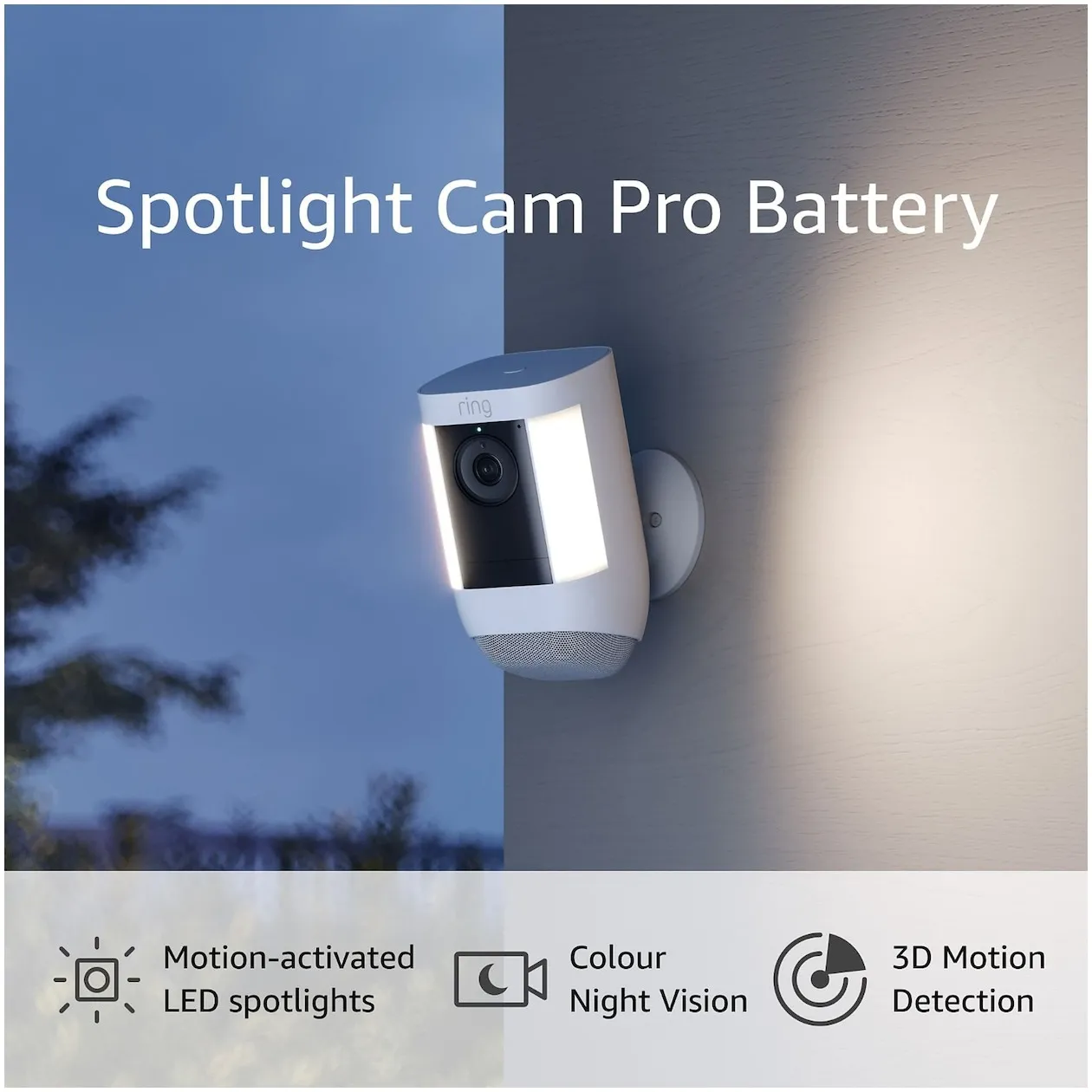 Ring Spotlight Cam Pro - Battery Wit