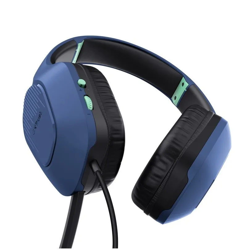 Trust GXT 415 Zirox Over-ear gamingheadset Blauw
