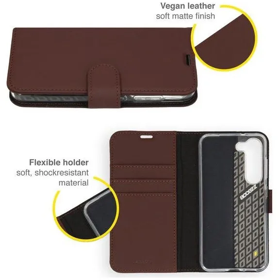 Accezz Wallet Softcase Bookcase Samsung Galaxy S23 Plus Bruin