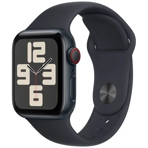 Apple Watch SE (2022) 4G 40mm Midnight Aluminium Sportband M/L Middernacht