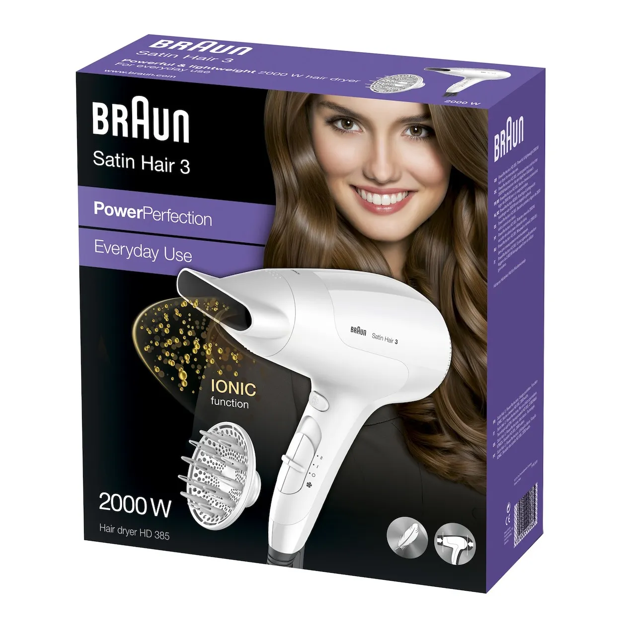 Braun HD385 Satin-Hair 3 Diffuser Wit