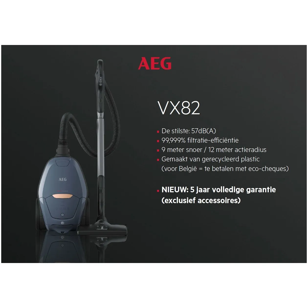 AEG VX82-1-ANI Donkerblauw