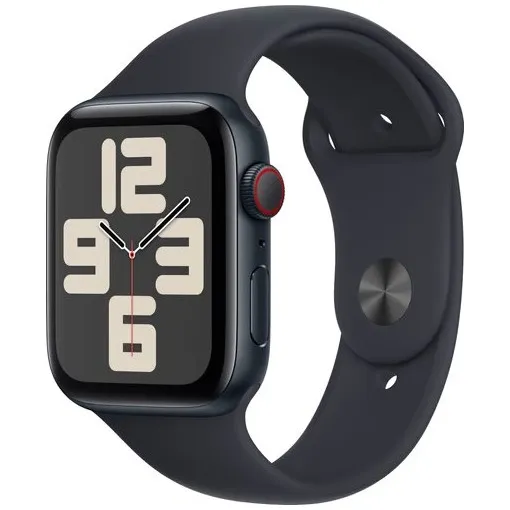 Apple Watch SE (2022) 4G 44mm Midnight Aluminium Sportband M/L Middernacht