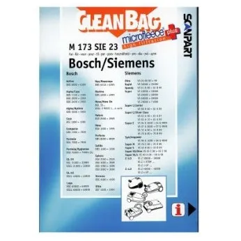 Cleanbag Bosch Siemens D/E/F/G/H