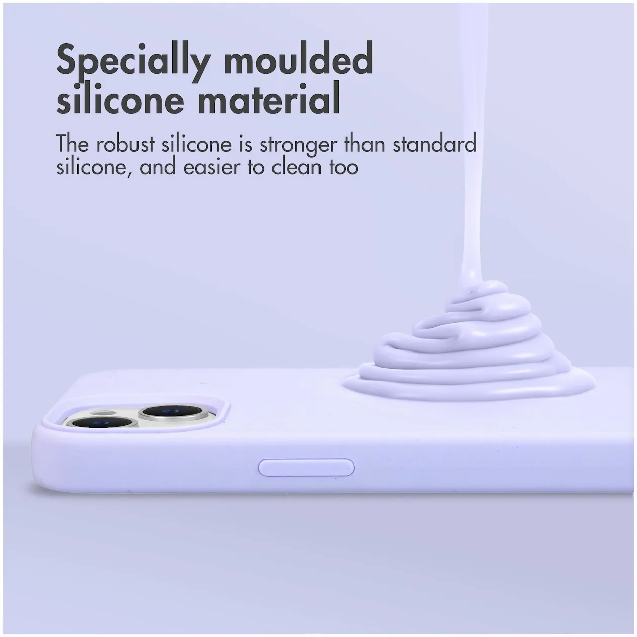 Accezz Liquid Silicone voor Apple iPhone 13 Pro Paars