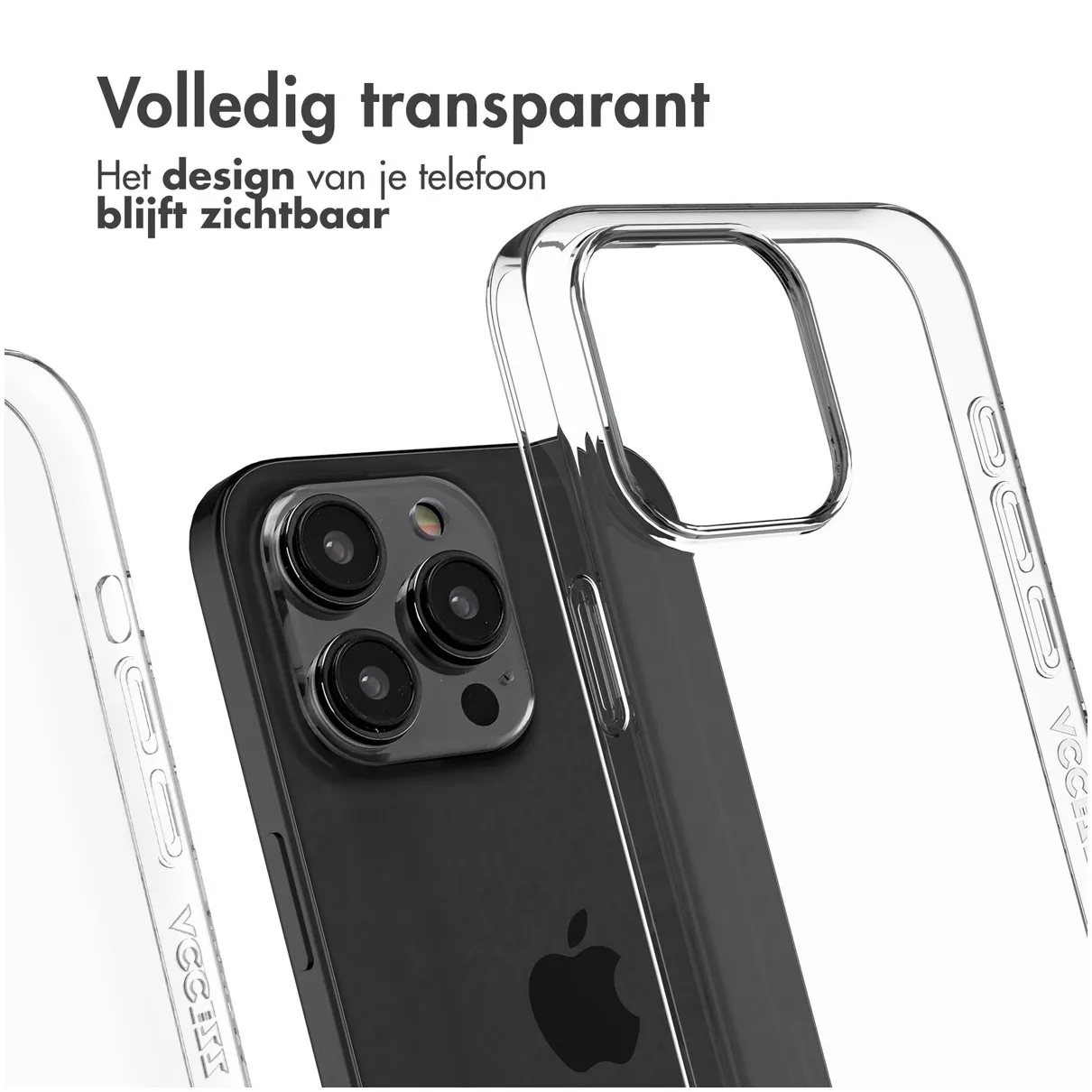 Accezz 100% Recycled Clear Backcover iPhone 15 Pro Max Transparant
