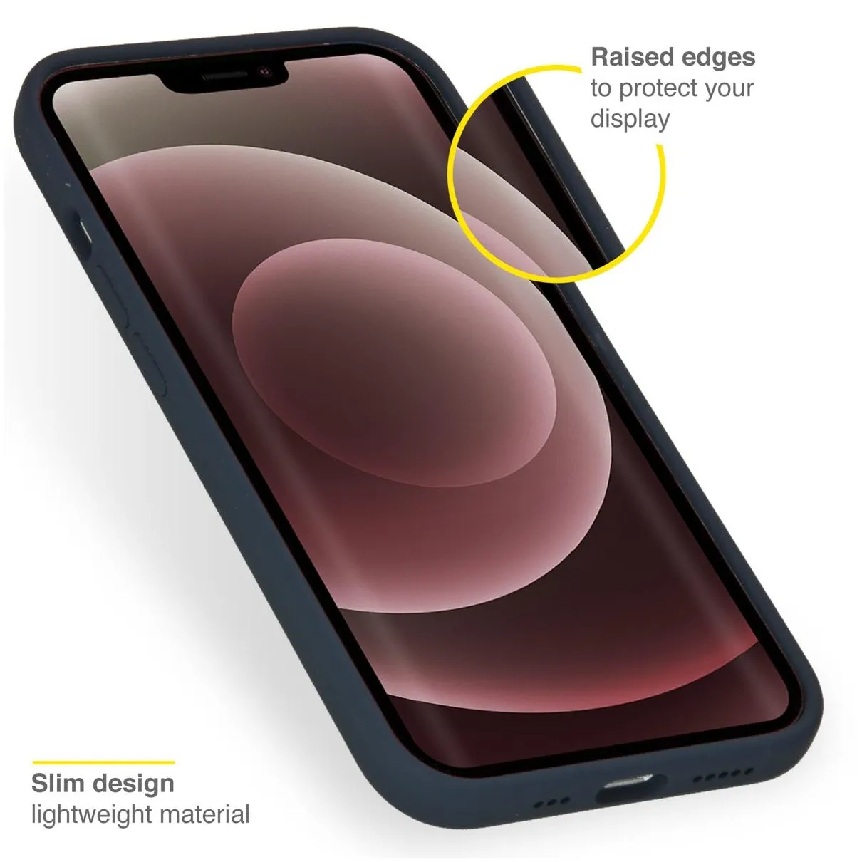 Accezz Liquid Silicone voor Apple iPhone 13 Pro Max Donkerblauw