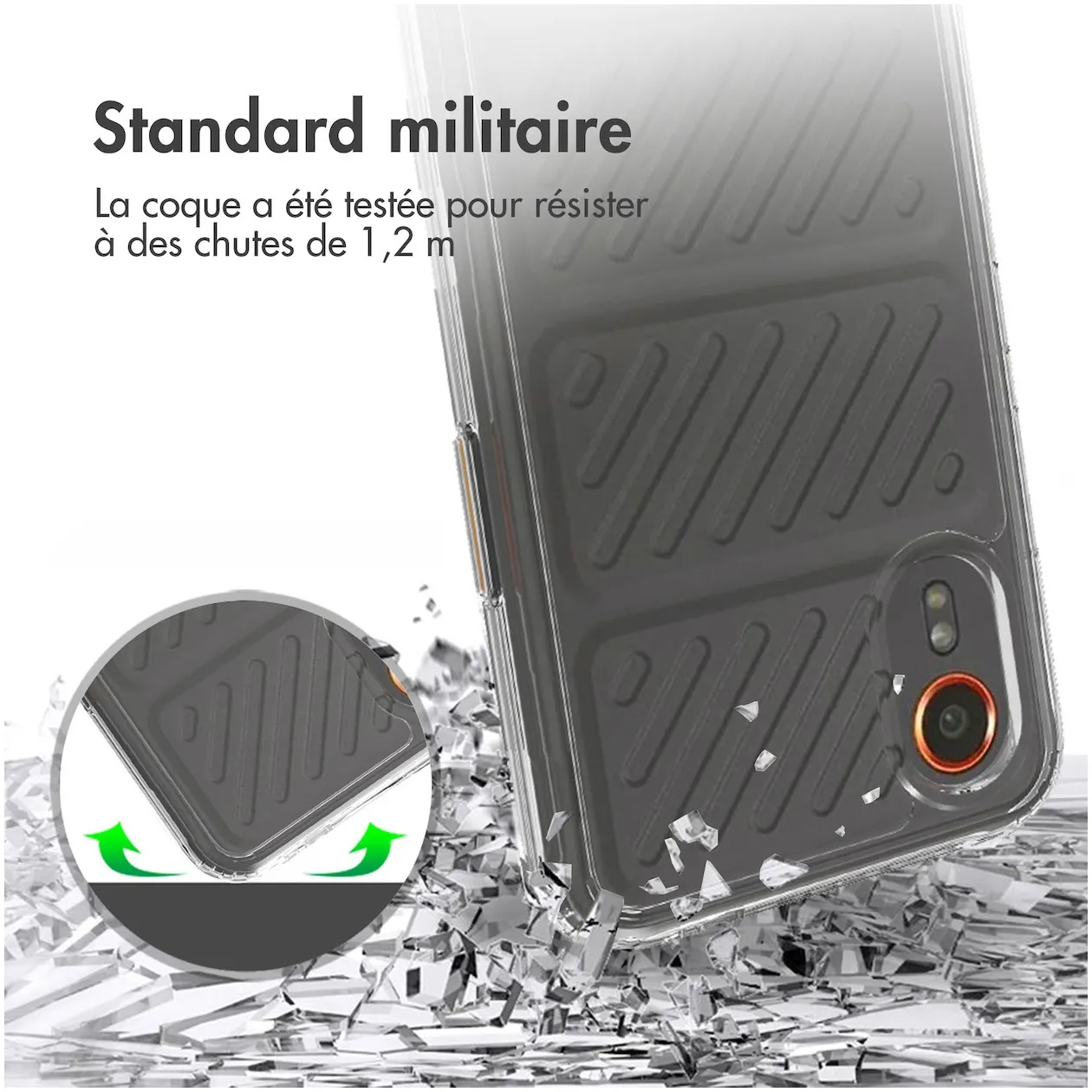 Accezz Xtreme Impact Backcover Samsung Galaxy Xcover 7 Transparant