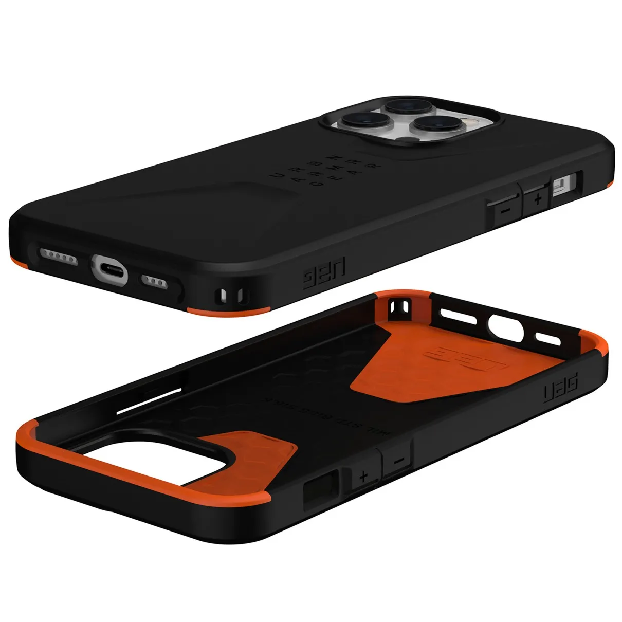 UAG Civilian Backcover MagSafe iPhone 14 Pro Max Zwart