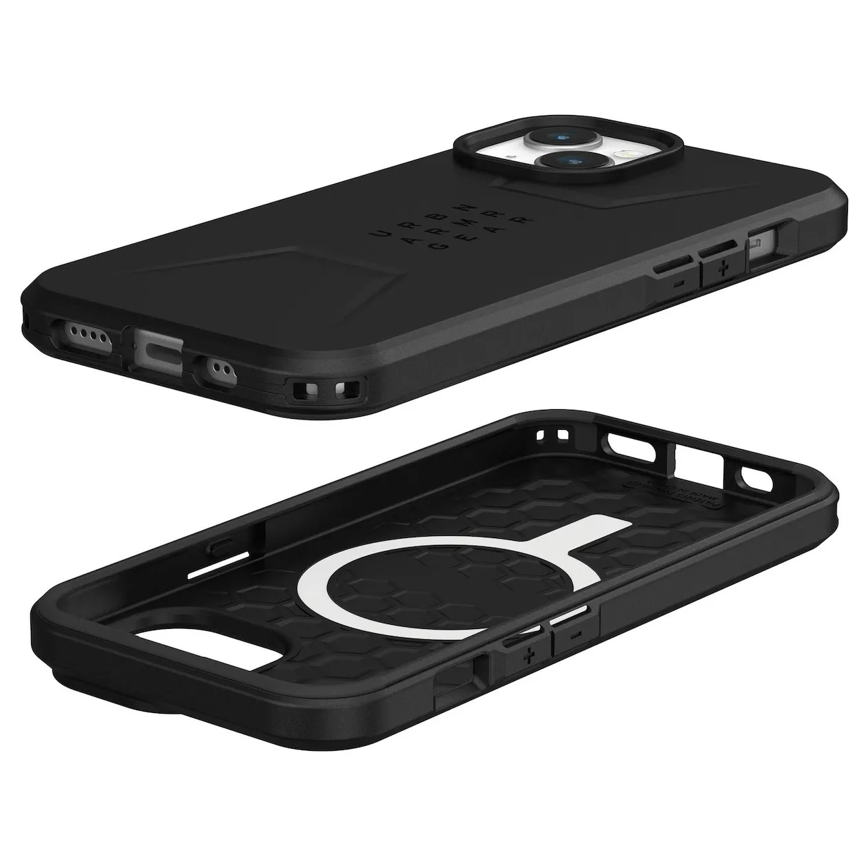 UAG Civilian Backcover MagSafe iPhone 15 Zwart