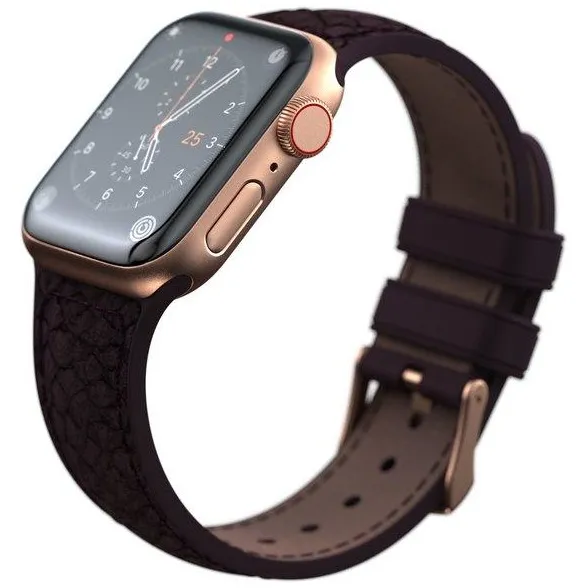 Njord Eldur Watchband voor Apple Watch 44 mm Aubergine