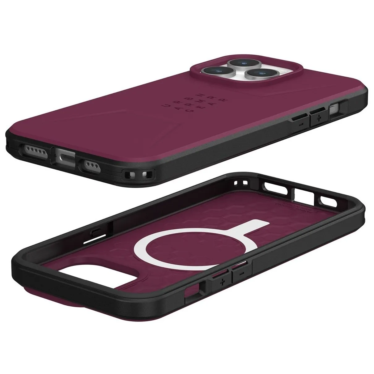 UAG Civilian Backcover MagSafe iPhone 15 Pro Max Bordeaux