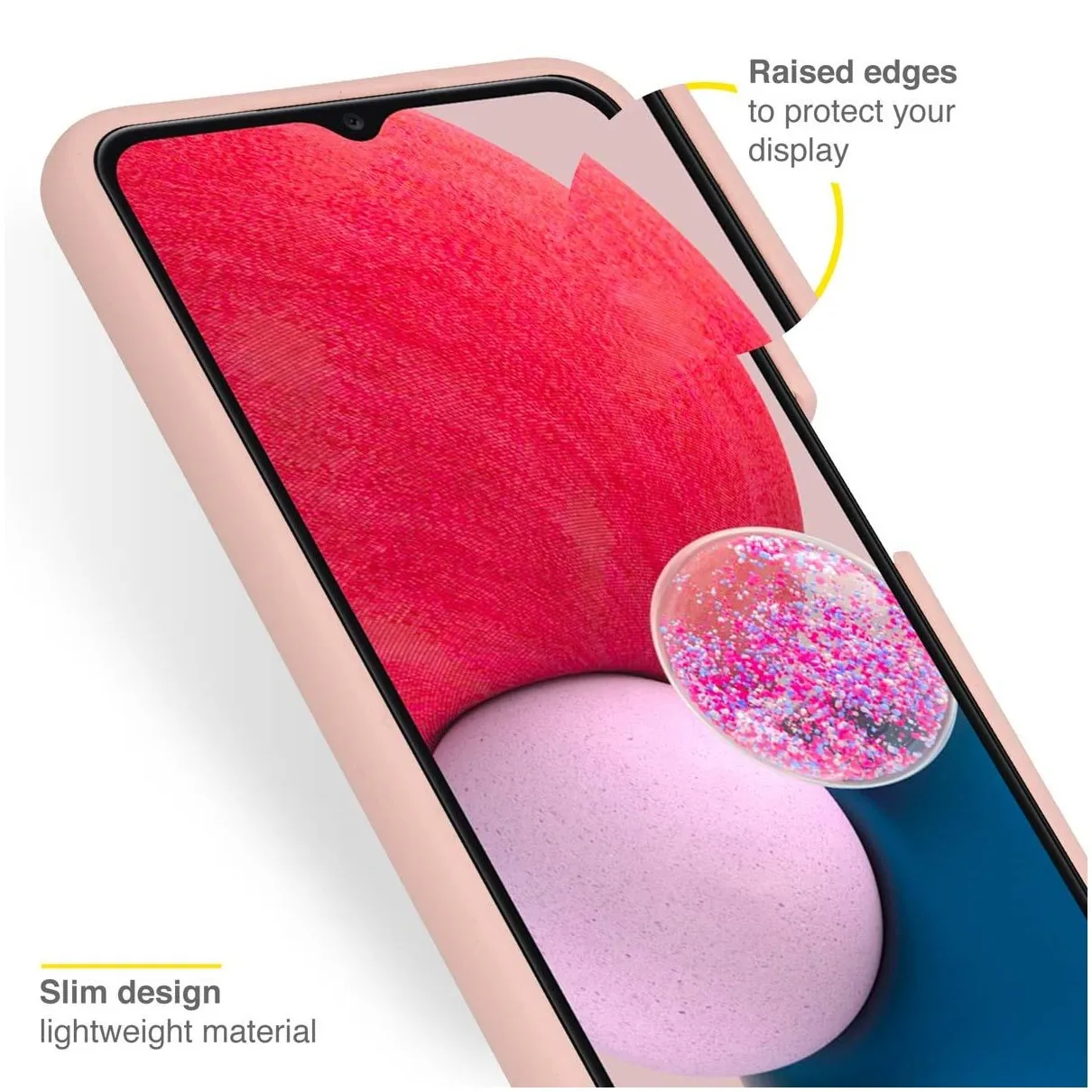 Accezz Liquid Silicone voor Samsung Galaxy A13 (4G) Roze