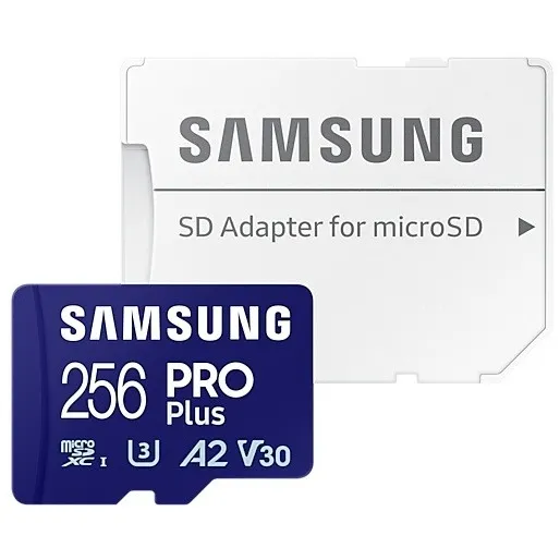 Samsung PRO Plus 256GB (2023) microSDXC + SD Adapter