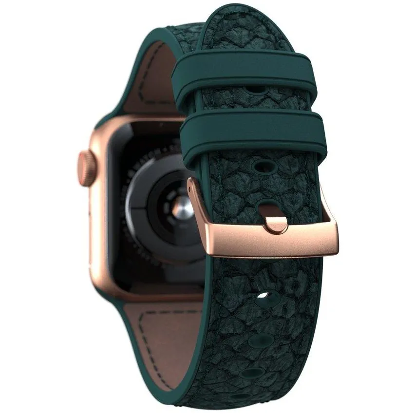 Njord Jord Watchband voor Apple Watch 44 mm Groen