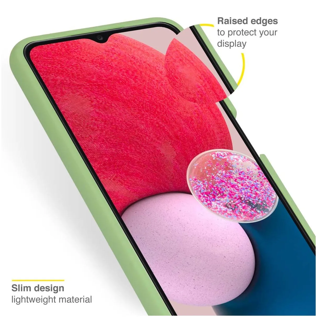 Accezz Liquid Silicone voor Samsung Galaxy A13 (4G) Groen