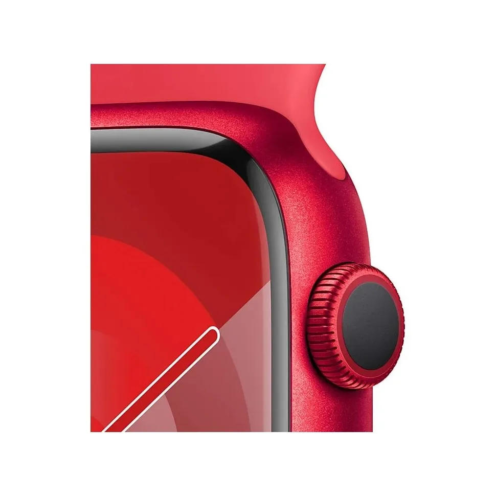 Apple Watch Series 9 45mm (PRODUCT)RED Aluminium Sportband S/M Rood