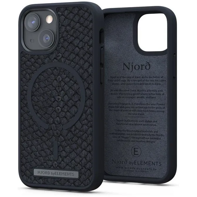 Njord Vindur Cover voor Apple iPhone 13 Mini Donkergrijs