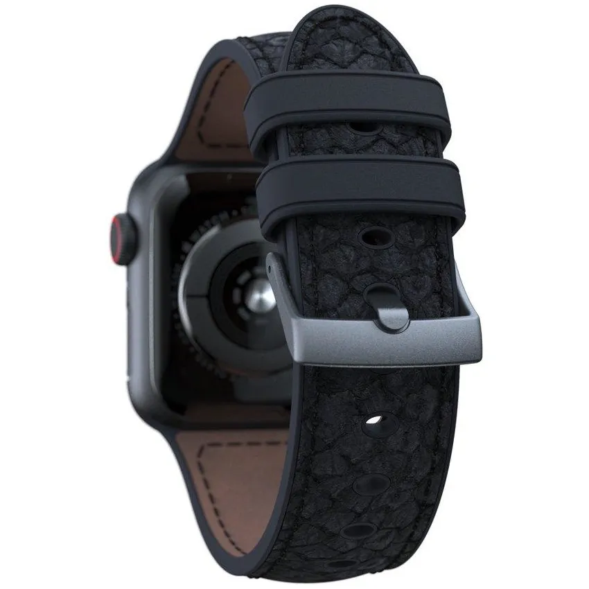 Njord Vindur Watchband voor Apple Watch 40 mm Donkergrijs
