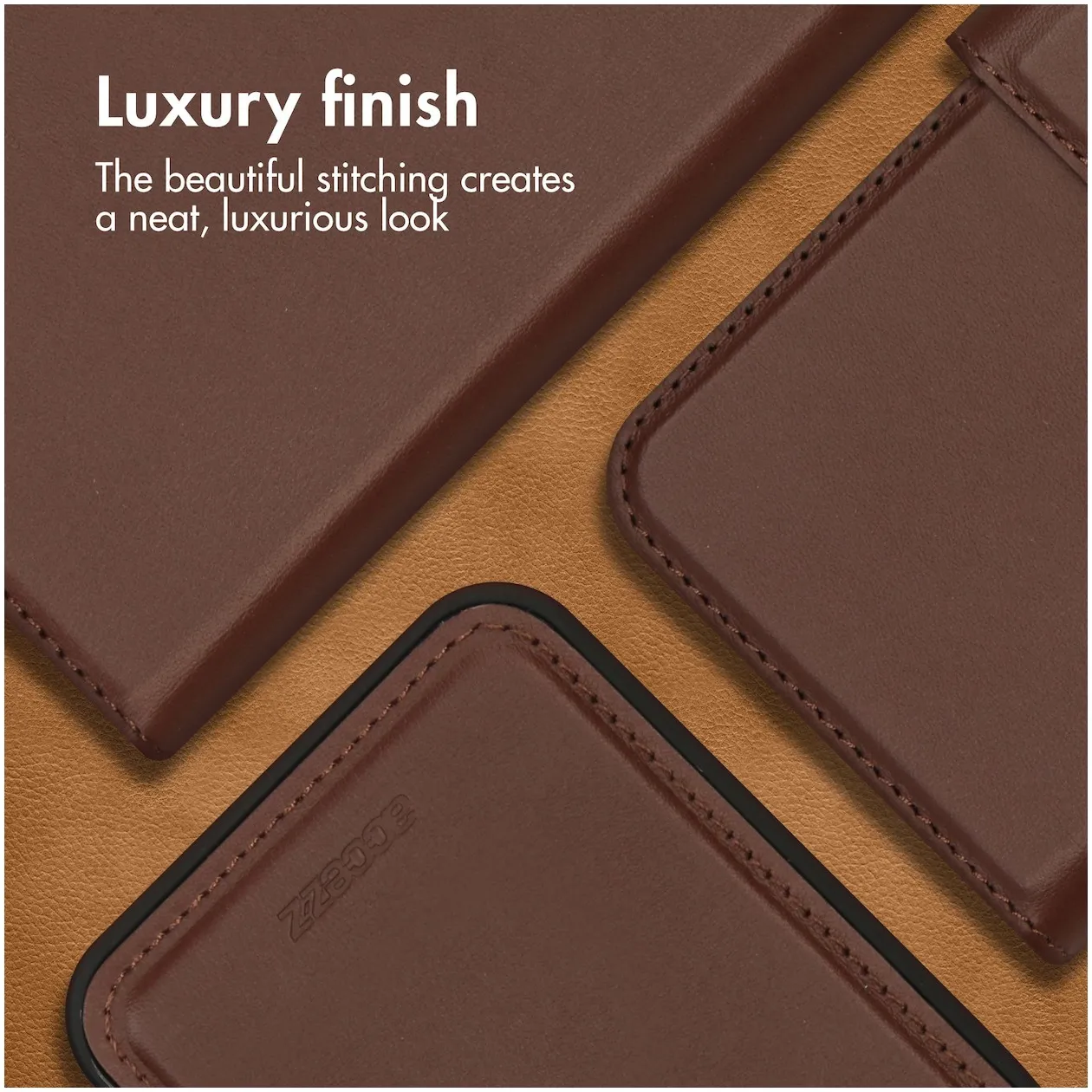 Accezz Premium Leather 2 in 1 Wallet Book Case voor  Samsung Galaxy A33 Bruin