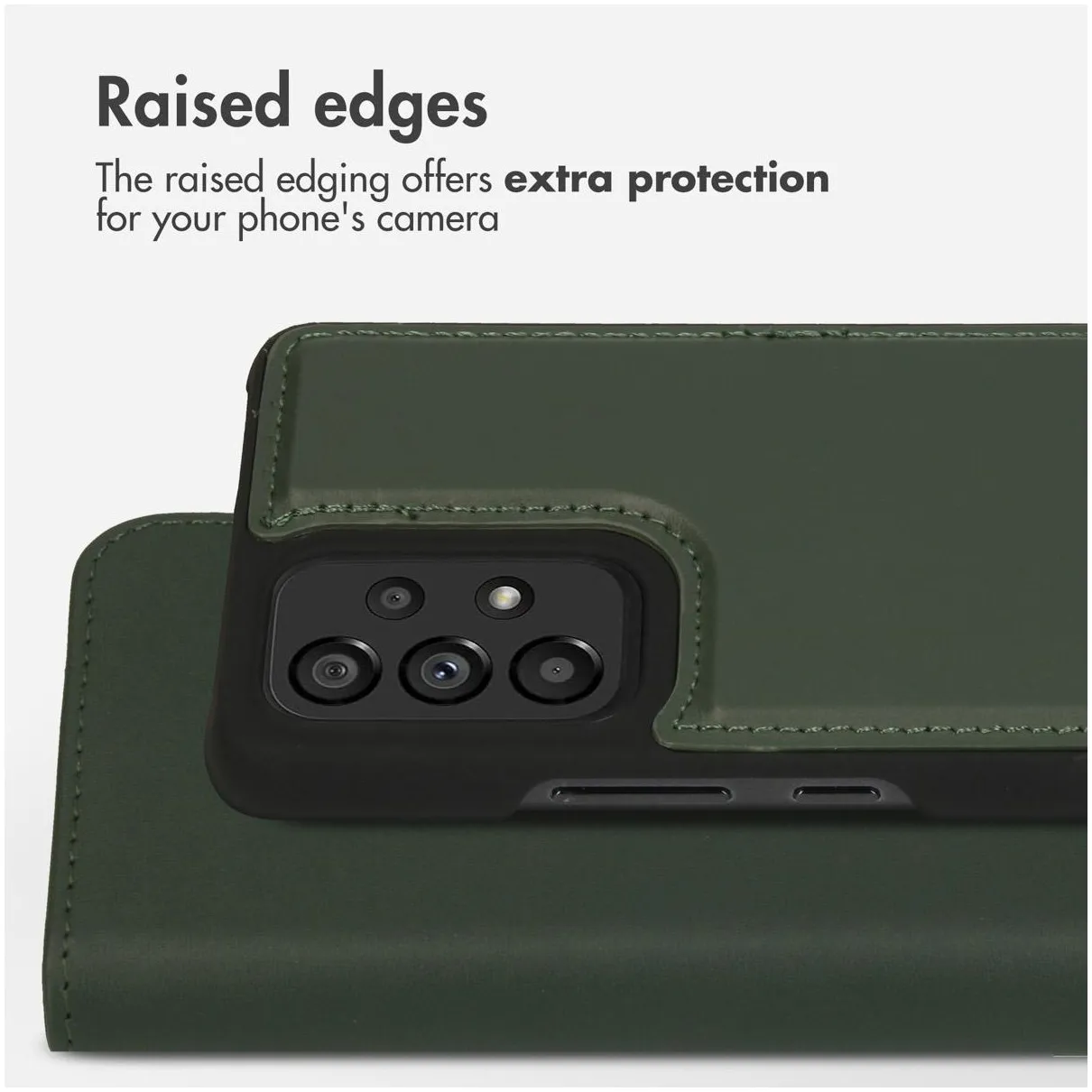 Accezz Premium Leather 2 in 1 Wallet Book Case voor  Samsung Galaxy A53 Groen
