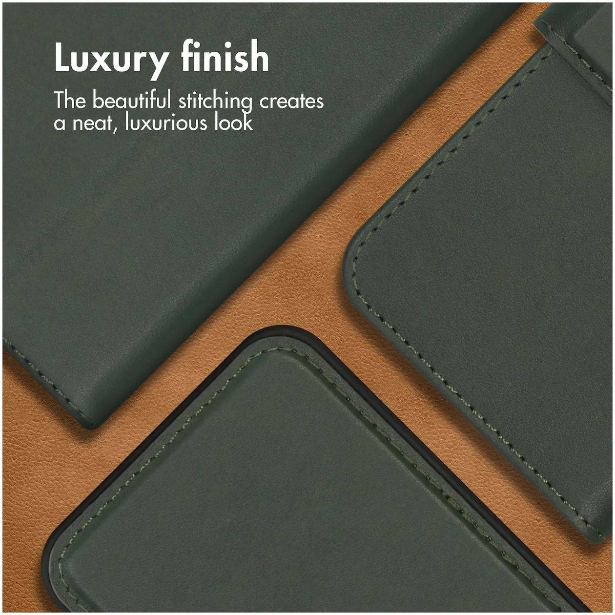 Accezz Premium Leather 2 in 1 Wallet Book Case voor  Samsung Galaxy A53 Groen