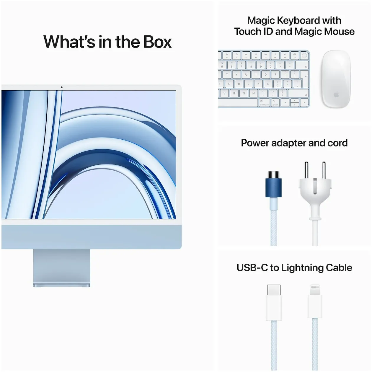 Apple iMac 24 (2023) M3 (8 core CPU/10 core GPU) 256GB Blauw