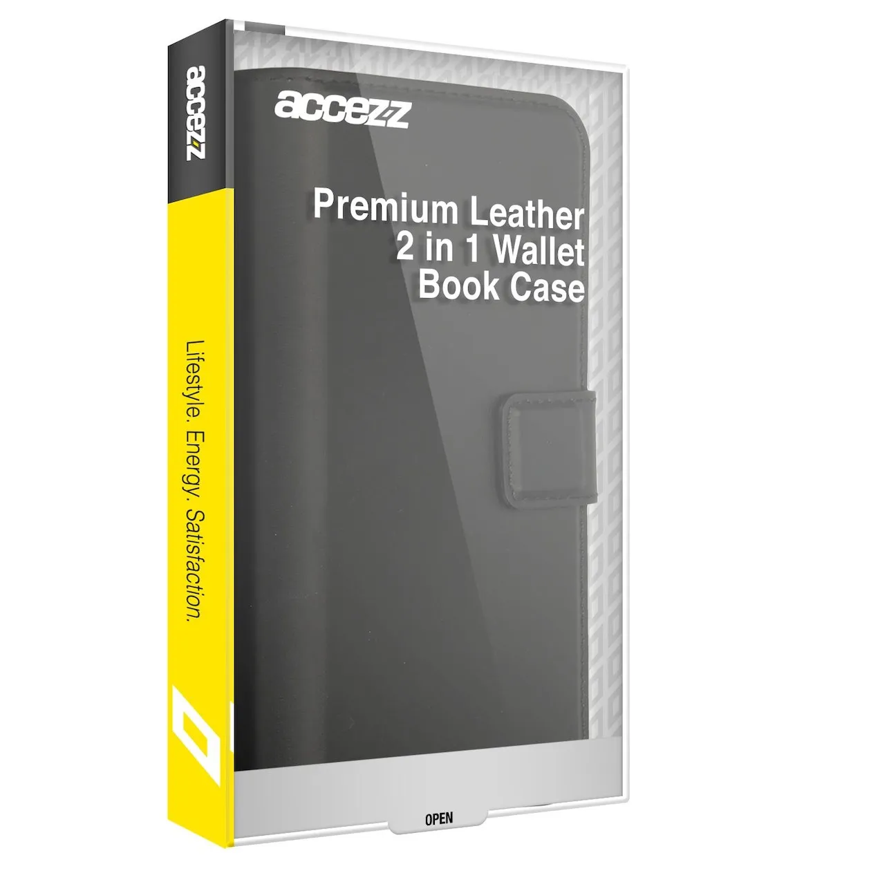 Accezz Premium Leather 2 in 1 Wallet Book Case voor Apple iPhone 13 Mini Zwart