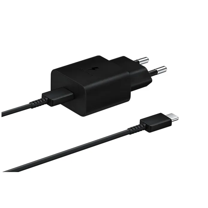 Samsung 15W Power Adapter incl. USB-C naar USB-C kabel (1m) Zwart