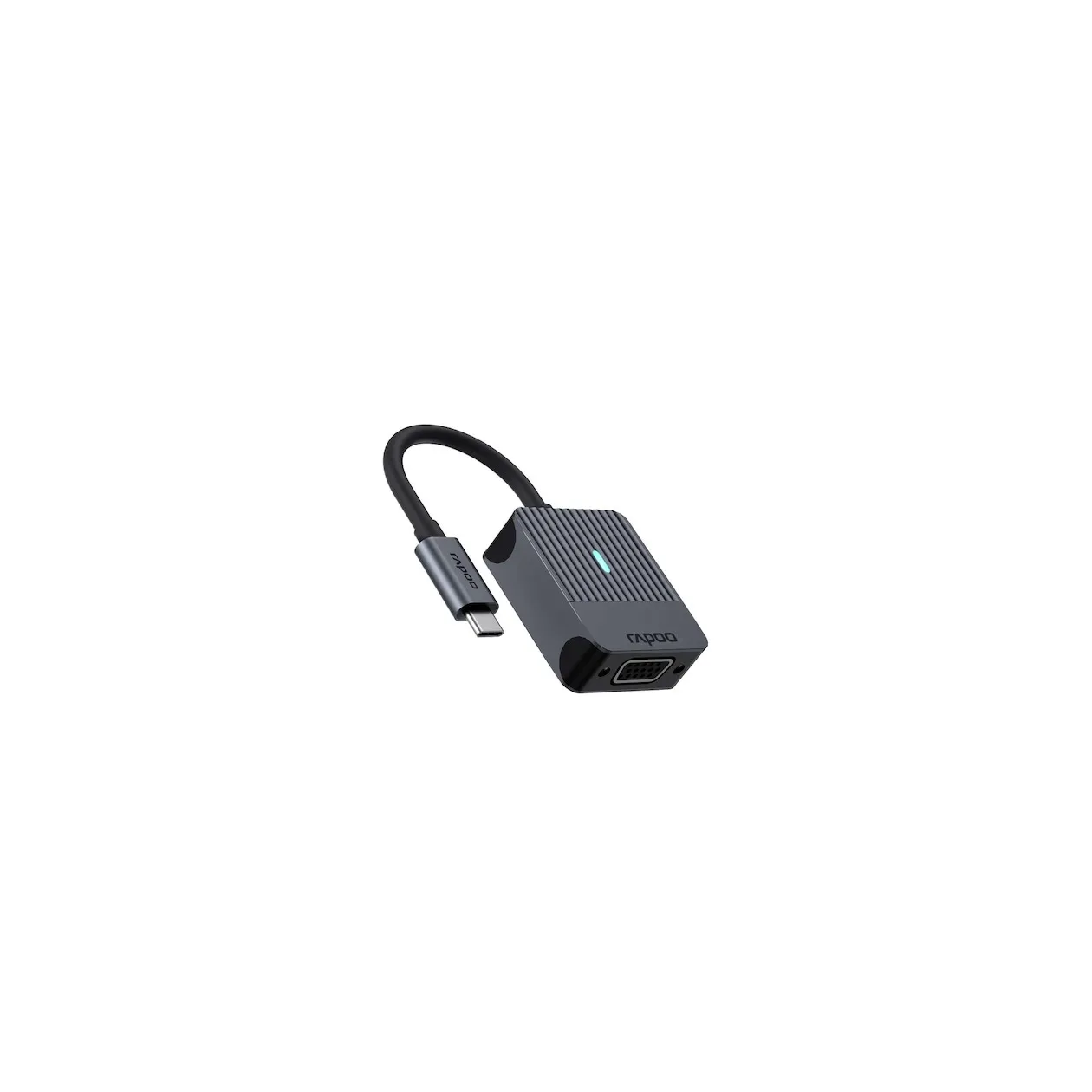 Rapoo USB-C Adapter, USB-C naar VGA, grijs