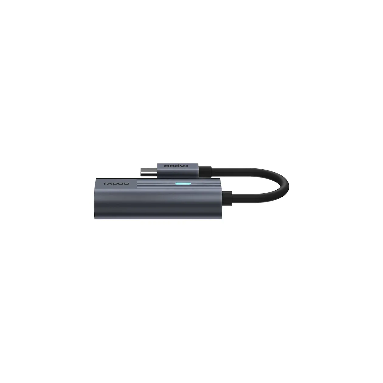Rapoo USB-C Adapter, USB-C naar 3,5 mm Audio, grijs
