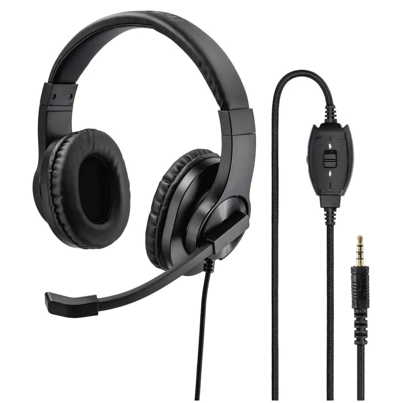 Hama PC-Office-headset HS-P350, stereo Zwart