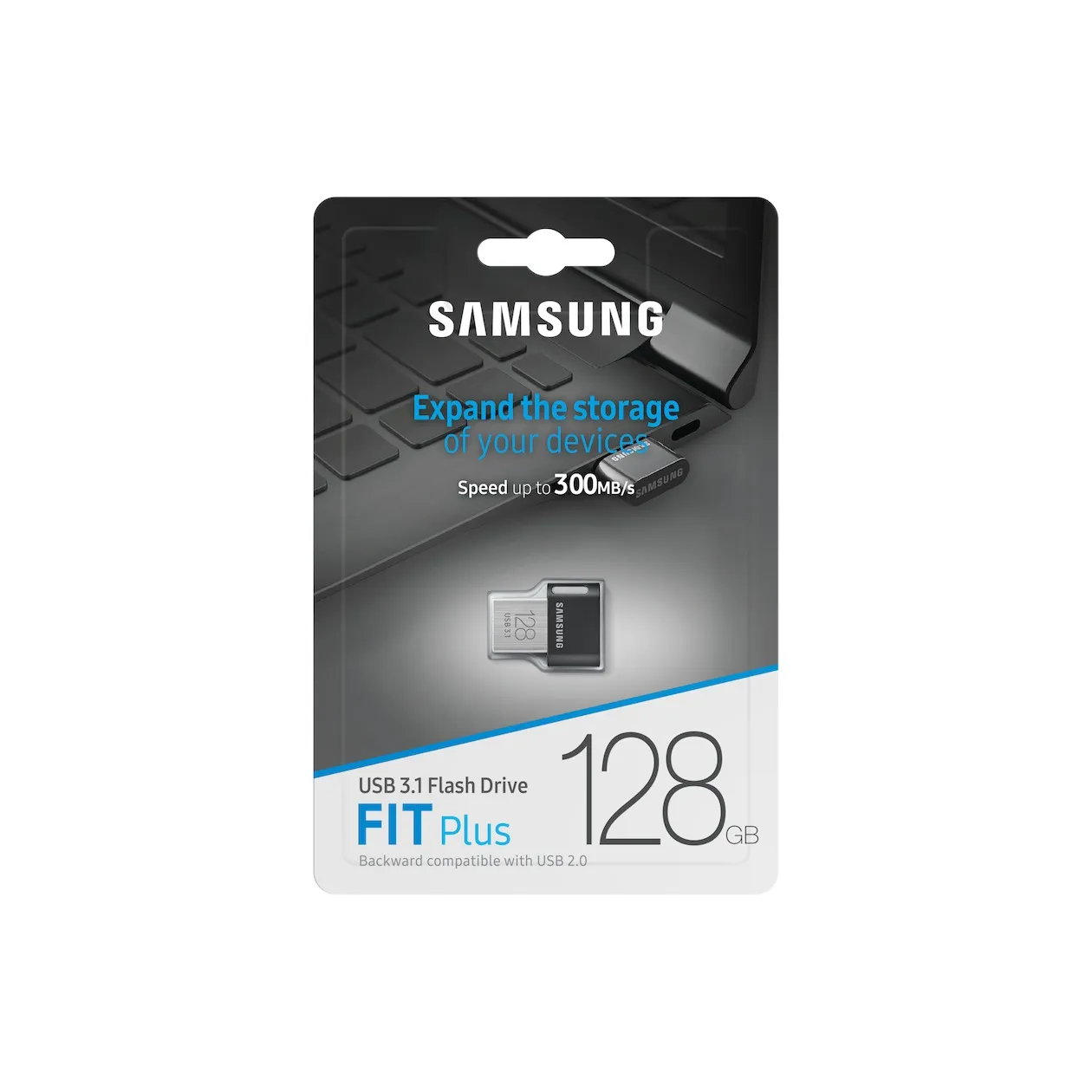 Samsung FIT Plus USB Stick 128GB Zwart
