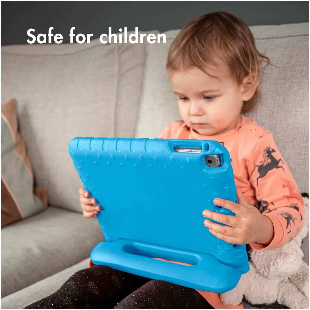 Accezz Kidsproof Backcover met handvat Samsung Galaxy Tab A9 Blauw