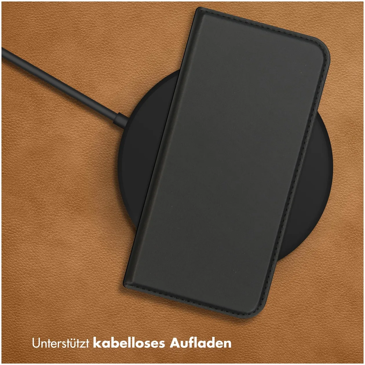 Accezz Premium Leather Slim Book Case voor Samsung Galaxy A33 Zwart