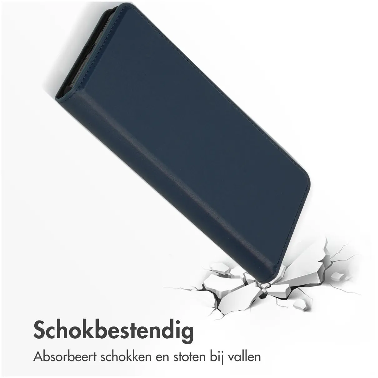 Accezz Premium Leather Slim Book Case voor Samsung Galaxy A53 Donkerblauw