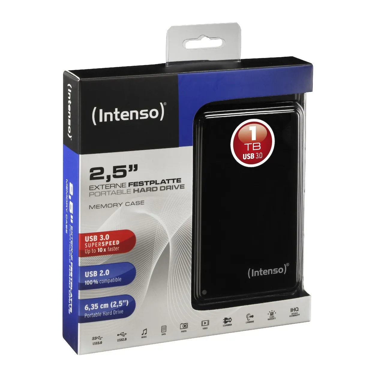 Intenso Memory Case 1TB (USB 3.0) Zwart